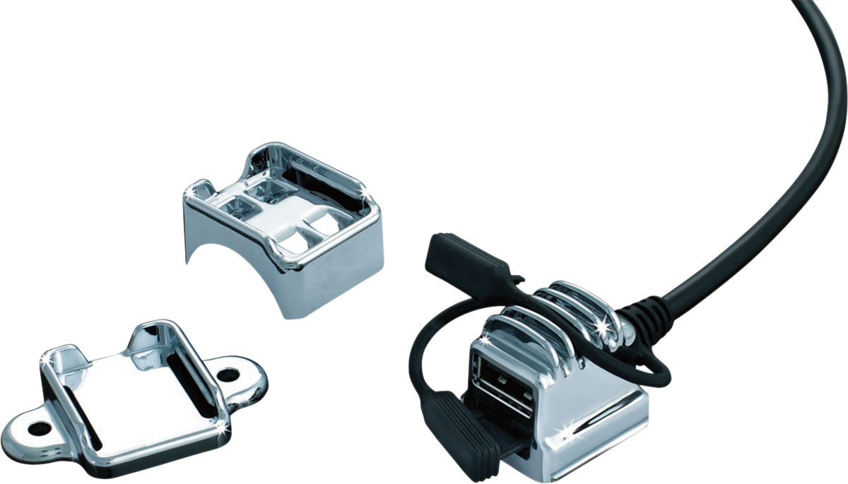 KURYAKYN Universal USB Power Port - Chrome 1688