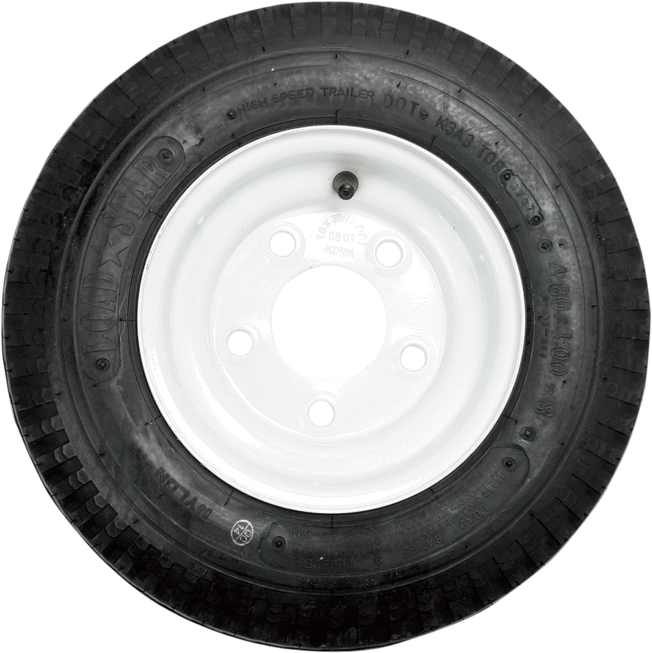 KENDA Tire/Wheel - Load Range B - 4.80-8 - 5 Hole - 4 Ply 30020