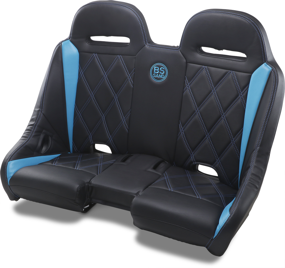 BS SAND Extreme Bench Seat - Big Diamond - Black/Titanium Blue EXBETBBDR