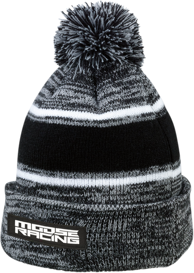 MOOSE RACING Drift Knit Beanie - Black/Gray 2501-2989
