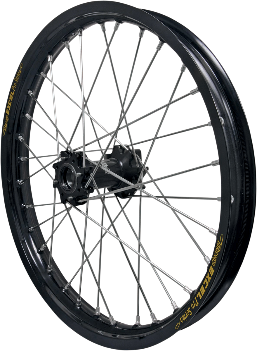 EXCEL Front Wheel Set - Next Generation - Pro Series - 21 x 1.60" - Black Hub/Black Rim 2F1AK40