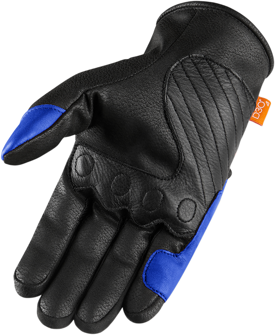 ICON Contra2 Gloves - Blue - 3XL 3301-3706