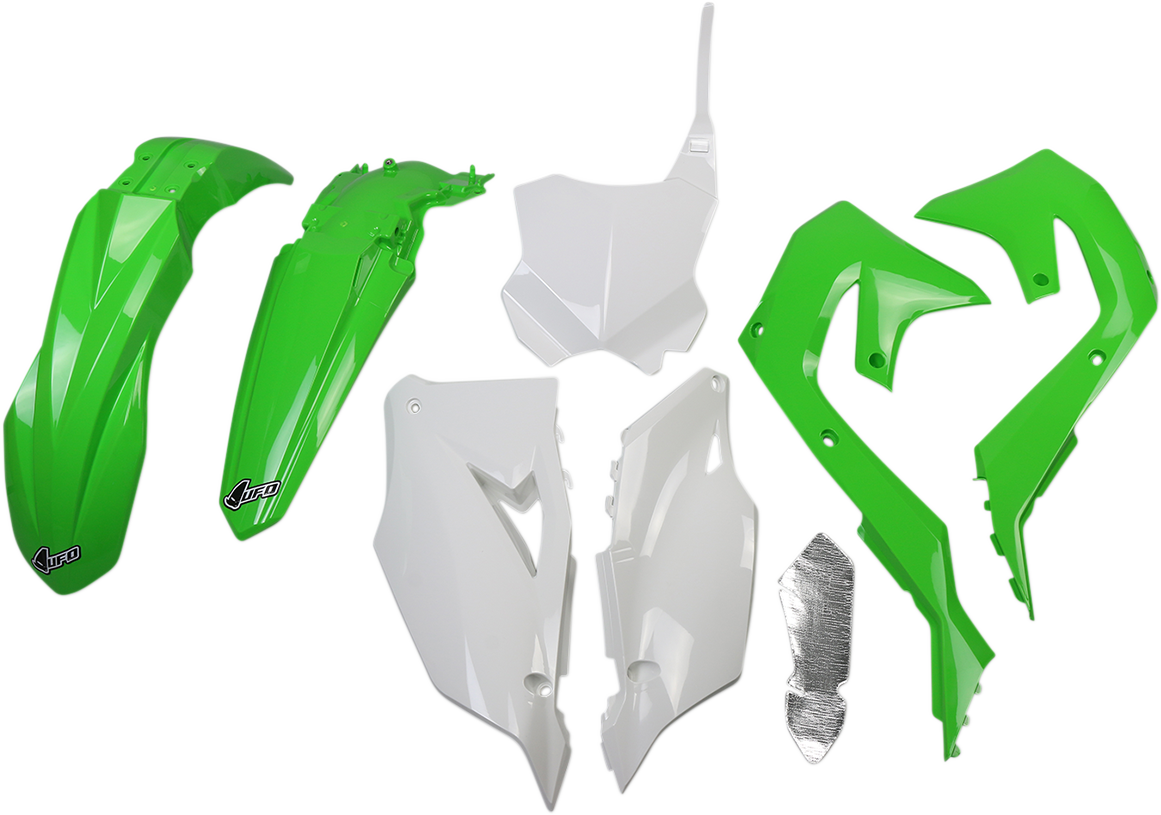 Kit de carrocería de repuesto UFO - OEM Verde/Blanco KAKIT227999 