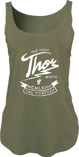 THOR Women's Thunder Tank Top - Military Green - XL 3031-4129