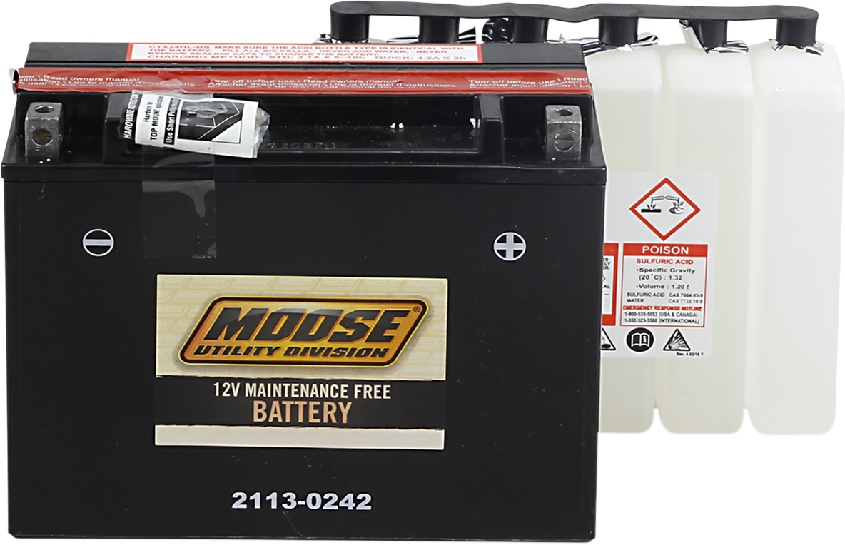 MOOSE UTILITY AGM Battery - YTX24HL-BS 2113-0242