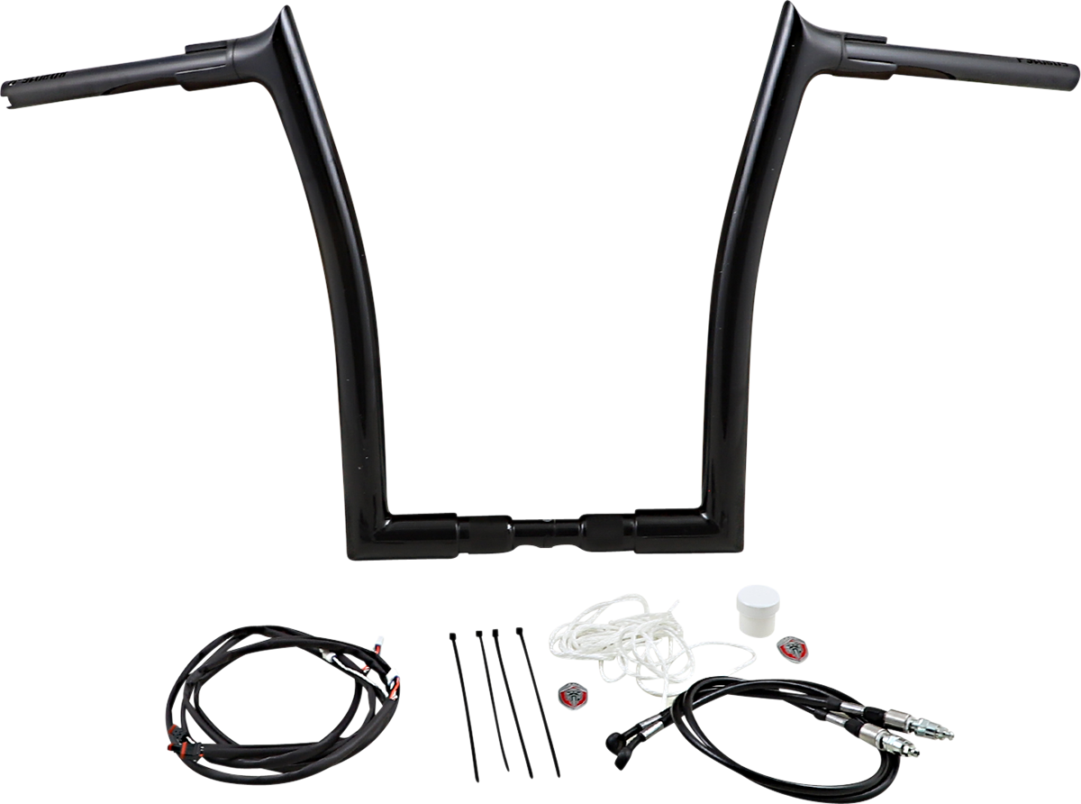 FAT BAGGERS INC. Handlebar Kit - Pointed Top - 16" - Black 809616-B