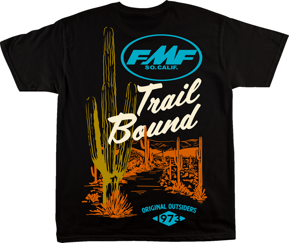 FMF Trailbound T-Shirt - Black - XL FA22118909BLKXL 3030-22449