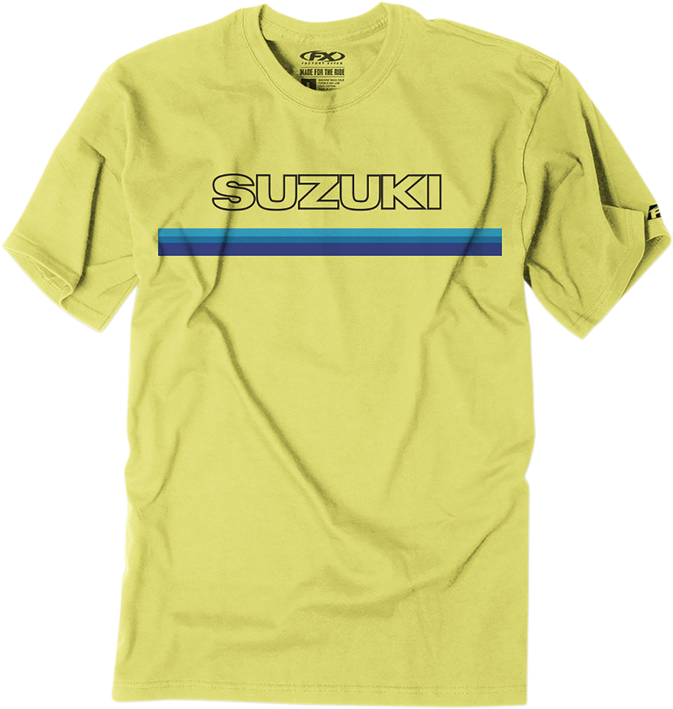 FACTORY EFFEX Suzuki Throwback T-Shirt - Yellow - Medium 23-87402