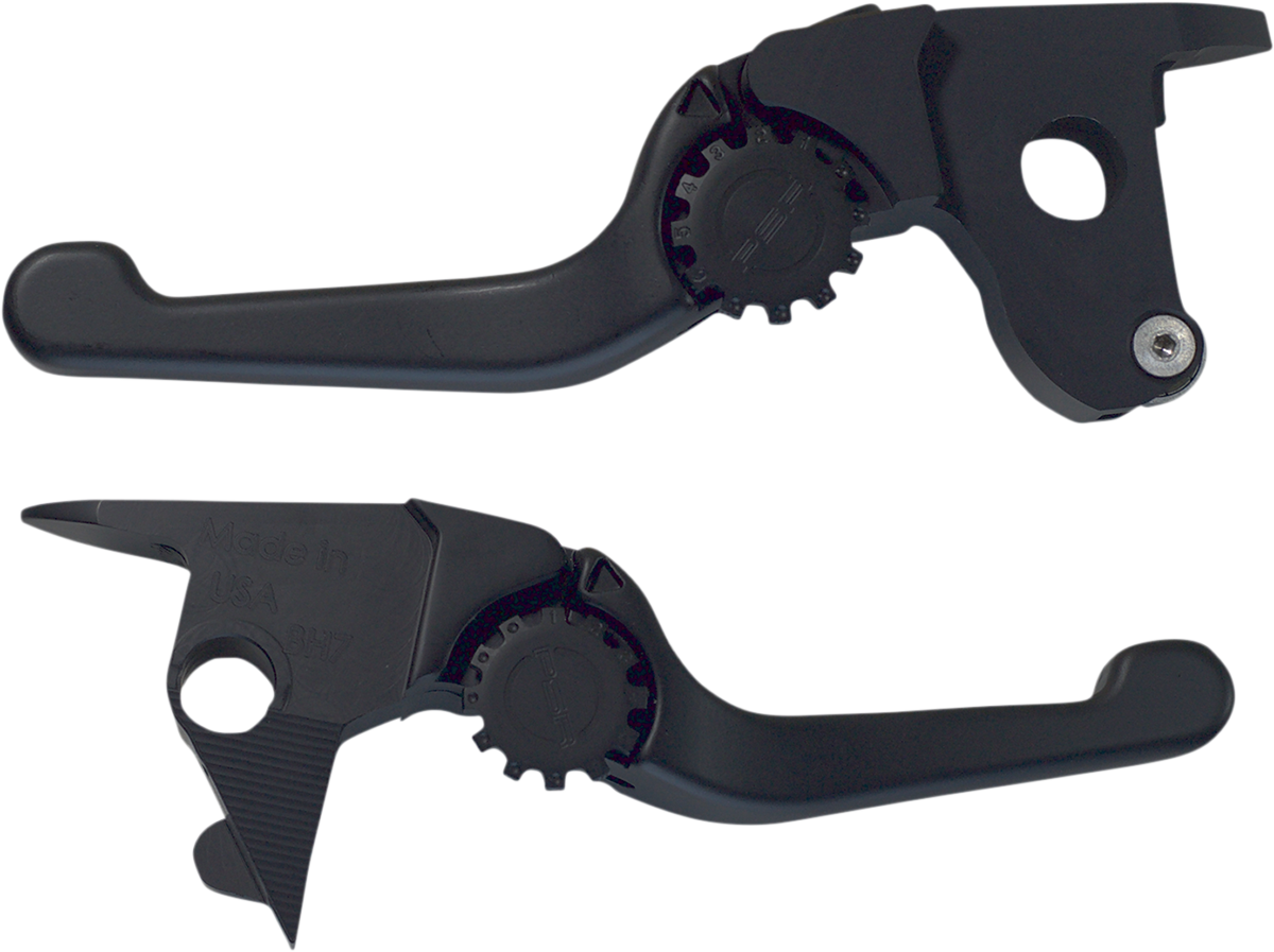 POWERSTANDS RACING Lever Set - Anthem - Shorty - Black 12-01664-22