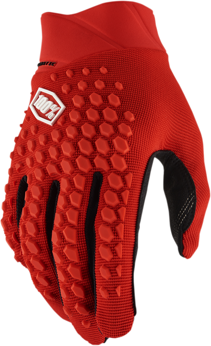 100% Geomatic Gloves - Red - Medium 10026-00016