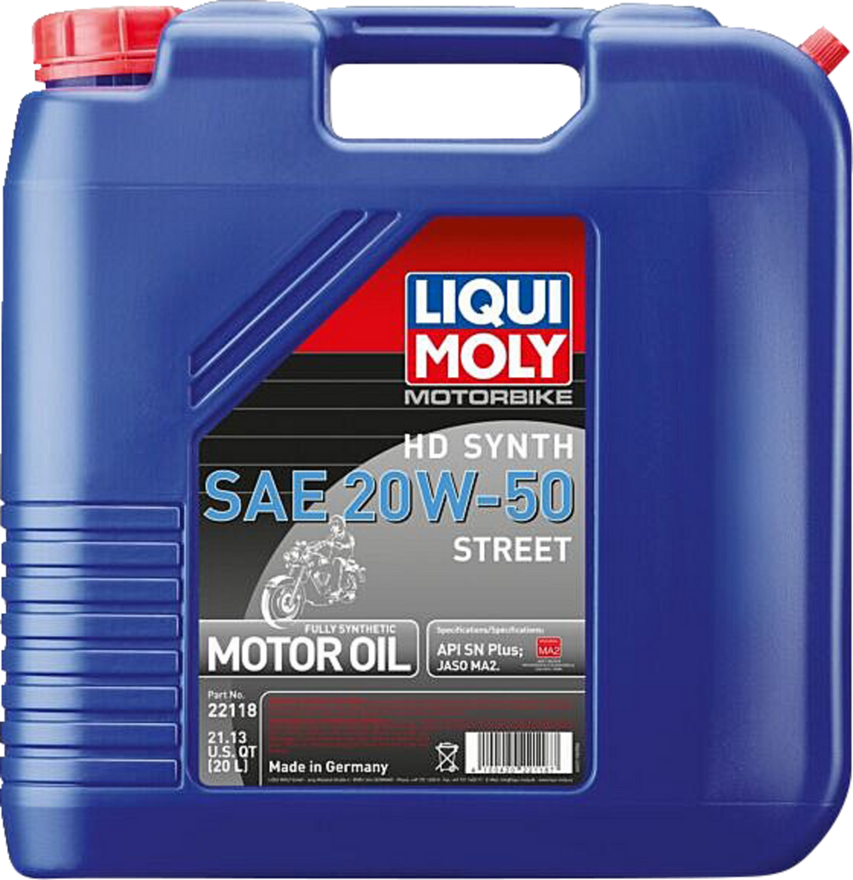 LIQUI MOLY H-D Synthetic 4T Street Oil - 20W-50 - 20L 22118