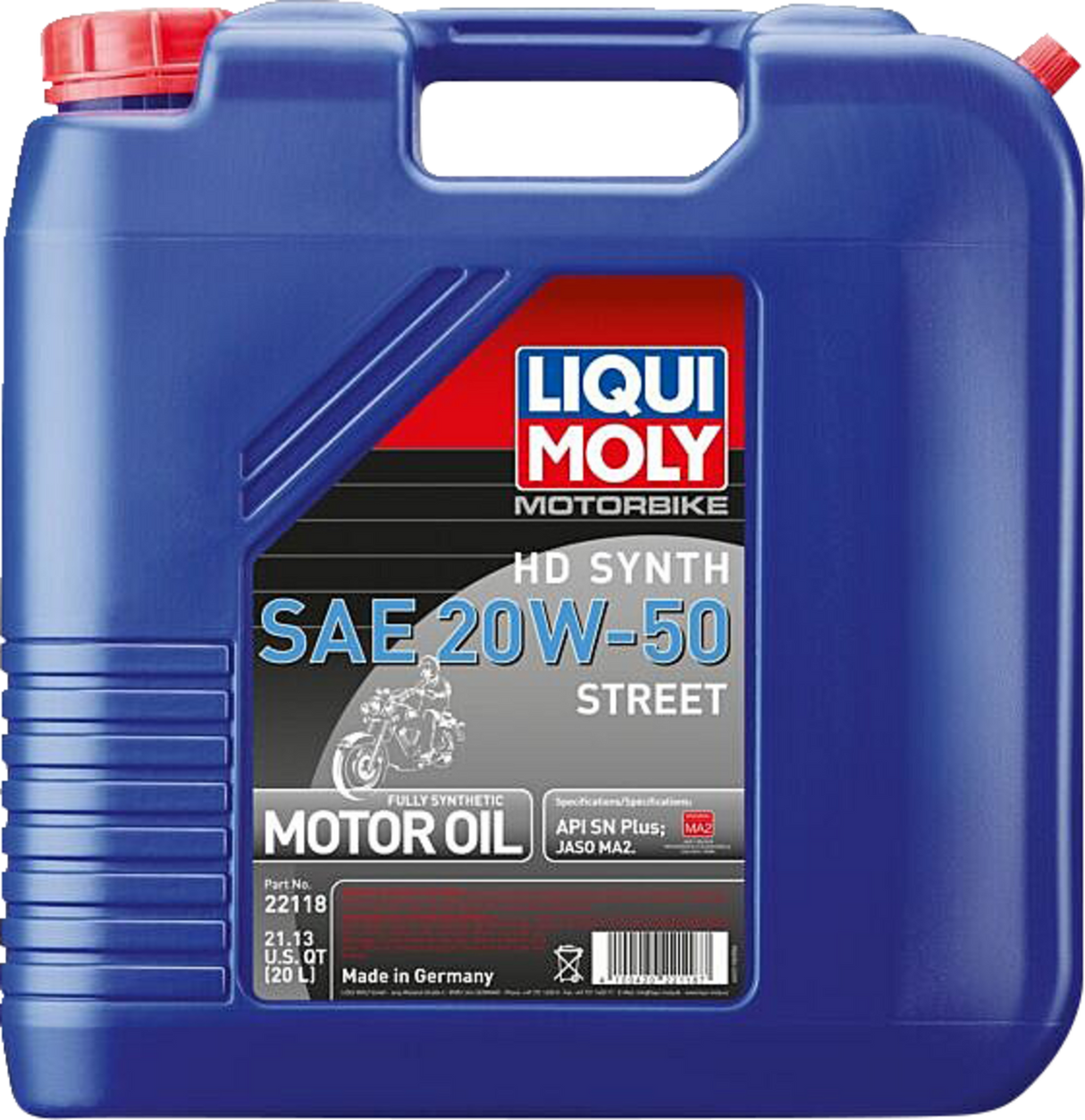 LIQUI MOLY H-D Synthetic 4T Street Oil - 20W-50 - 20L 22118