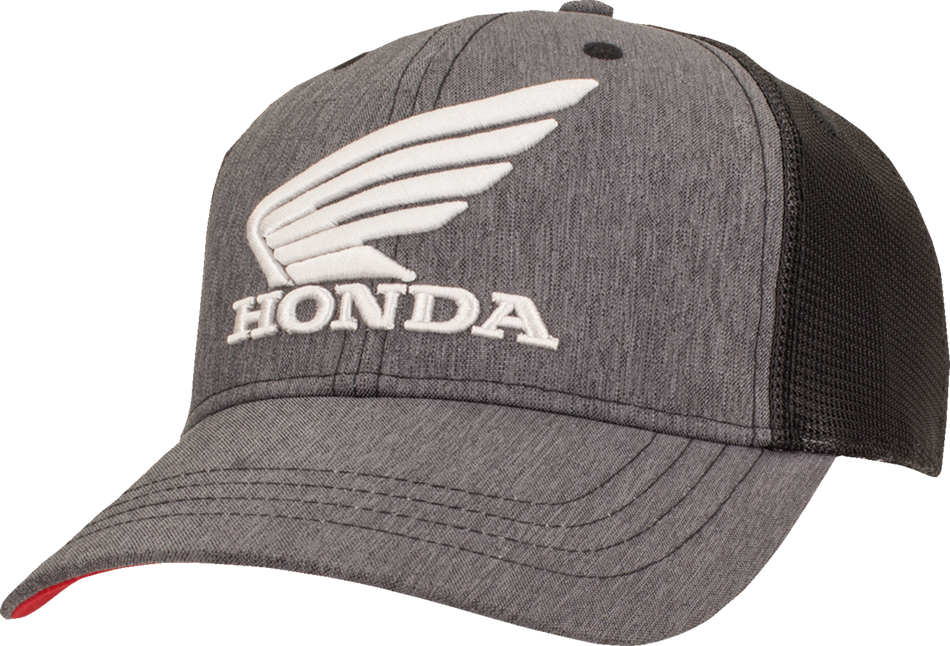 HONDA APPAREL Honda Utility Hat - Gray/Black/Red NP21A-H1829