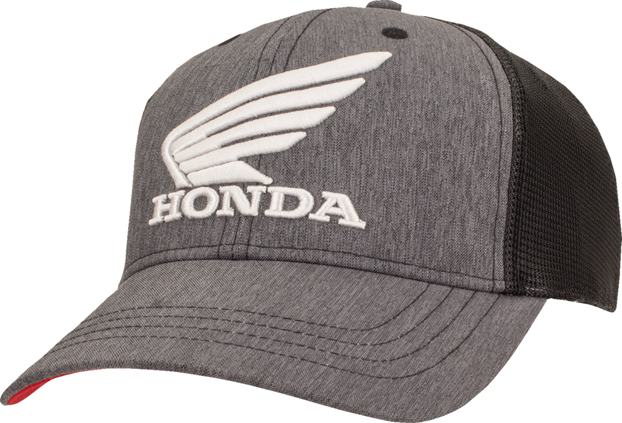 HONDA APPAREL Honda Utility Hat - Gray/Black/Red NP21A-H1829