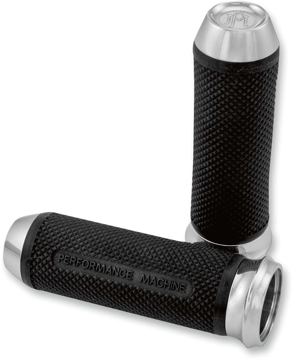 PERFORMANCE MACHINE (PM) Grips - Elite - Cable - Chrome 0063-2027CH
