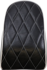 LE PERA Bare Bones Pillion Pad - Diamond - Black w/ White Stitch - FLFB/S '18-'22 LYO-007PDMWTP