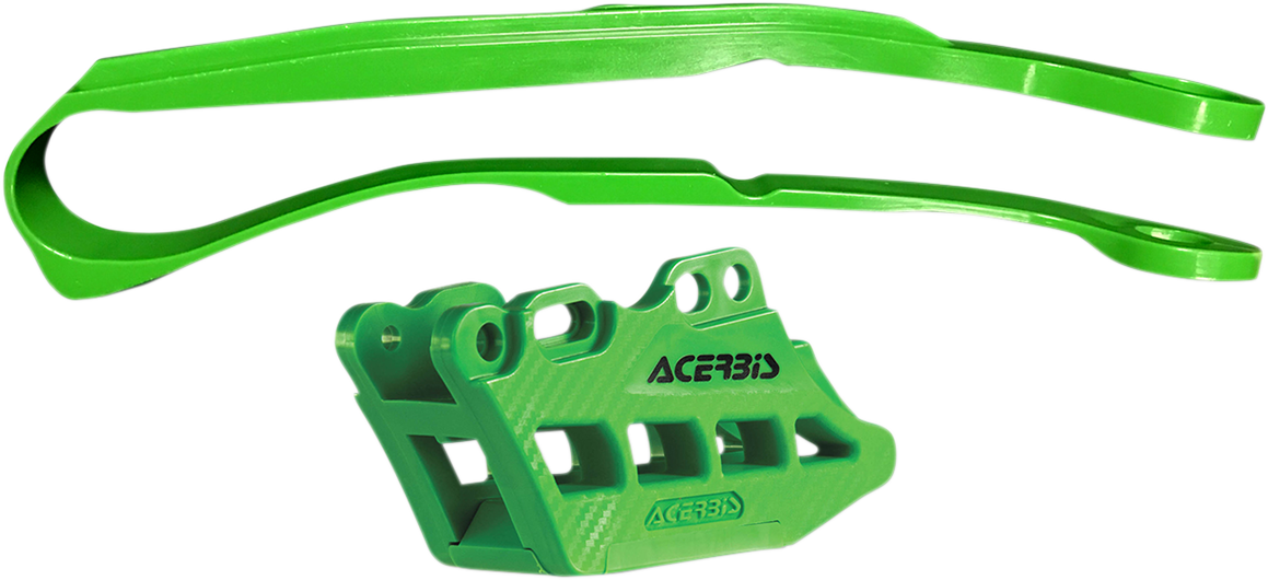 ACERBIS Chain Guide 2.0 and Slider Kit - Kawasaki KX250F/KX450F - Green 2466040006