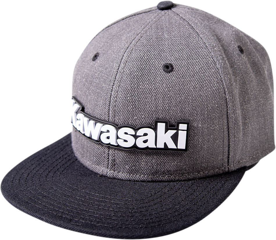 FACTORY EFFEX Kawasaki Bold Snapback Hat - Charcoal/Black 24-86100