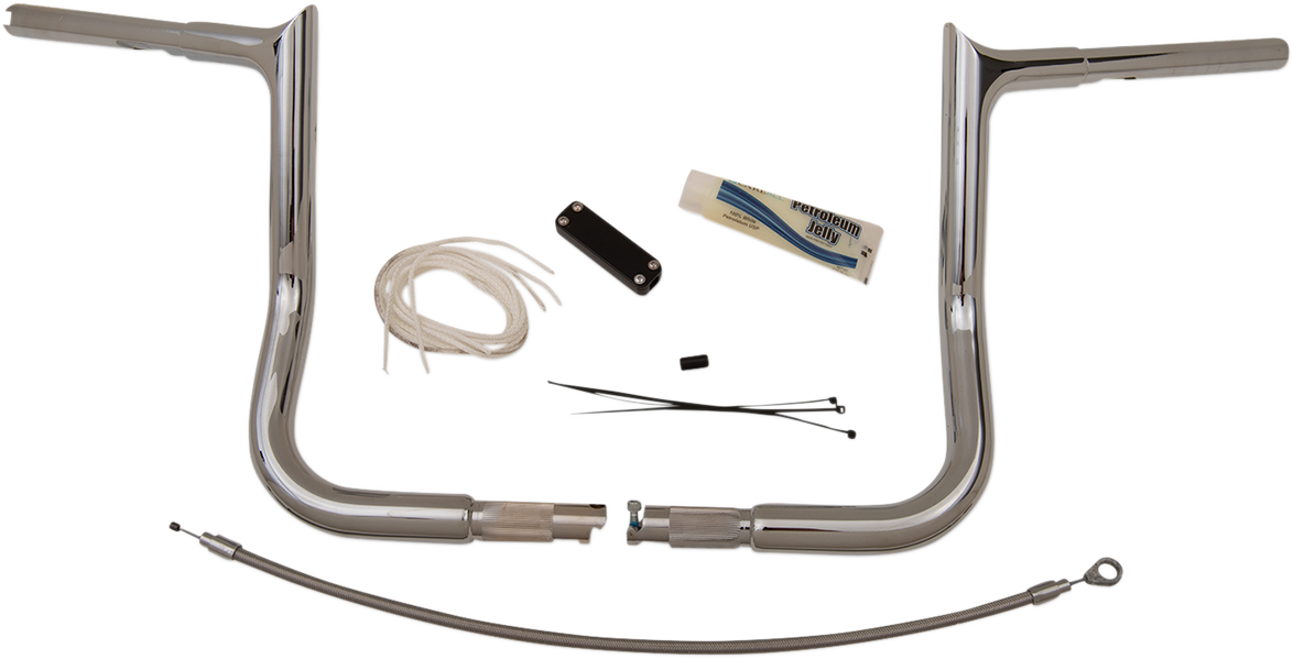 FAT BAGGERS INC. Handlebar Kit - Pointed Top - 12" - Chrome 909112