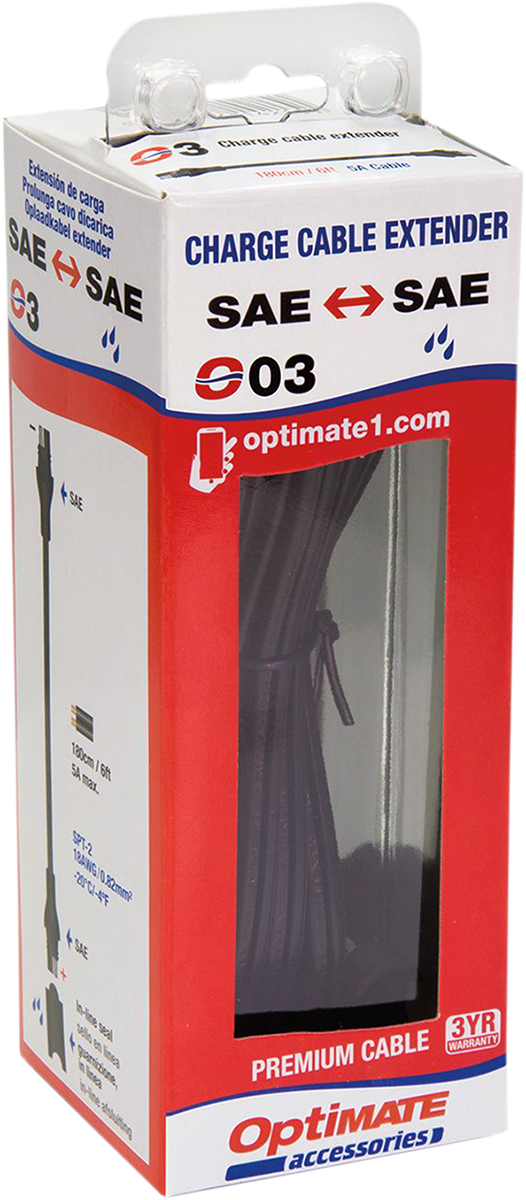 TECMATE 6' Extender - Charge Cable O-03