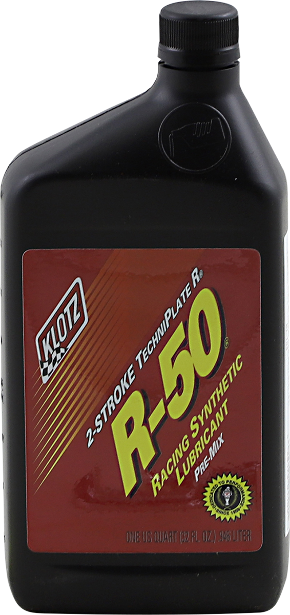 KLOTZ OIL R-50 Racing TechniPlate Synthetic 2-Stroke Premix Oil - 1 U.S. quart KL104