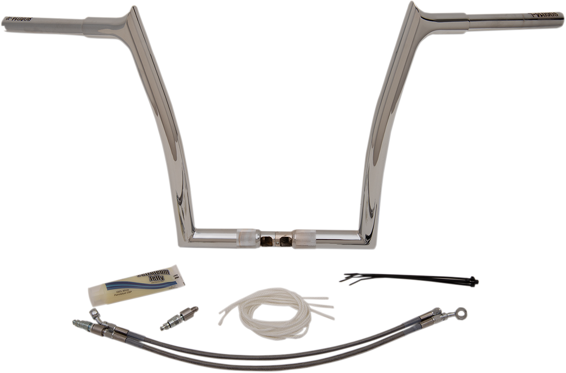 FAT BAGGERS INC. Handlebar Kit - Pointed Top - 14" - Chrome 909314