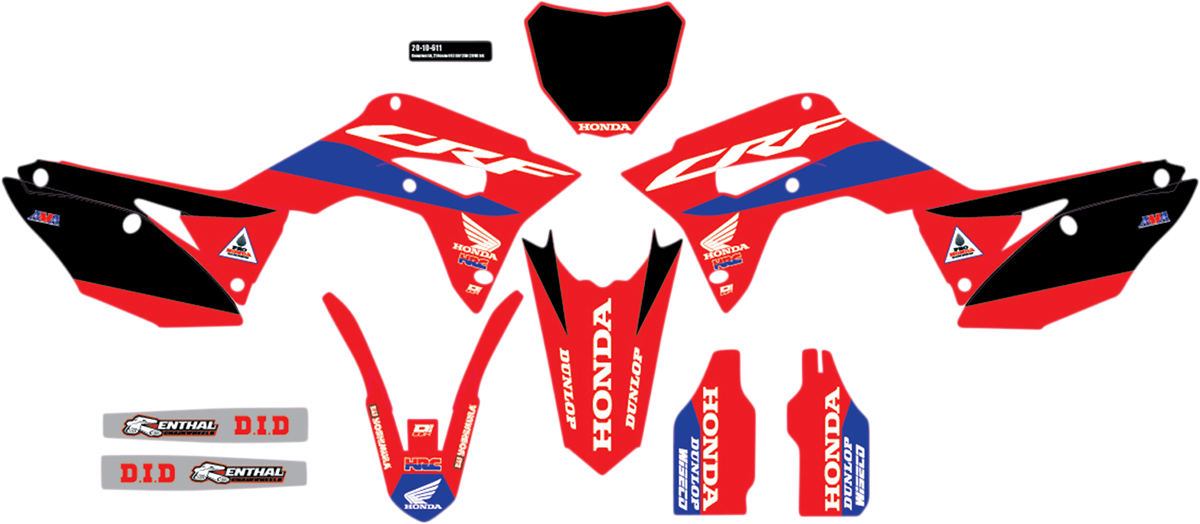 D'COR VISUALS Graphic Kit - Honda - HRC 20-10-611