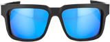 100% Type-S Sunglasses - Black - Blue Mirror 61032-019-75