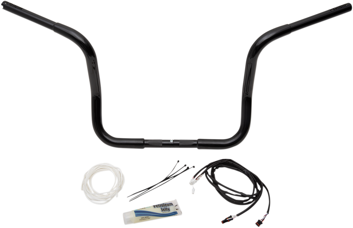 FAT BAGGERS INC. Handlebar Kit - Rounded Top - 12" - Black 909512-B