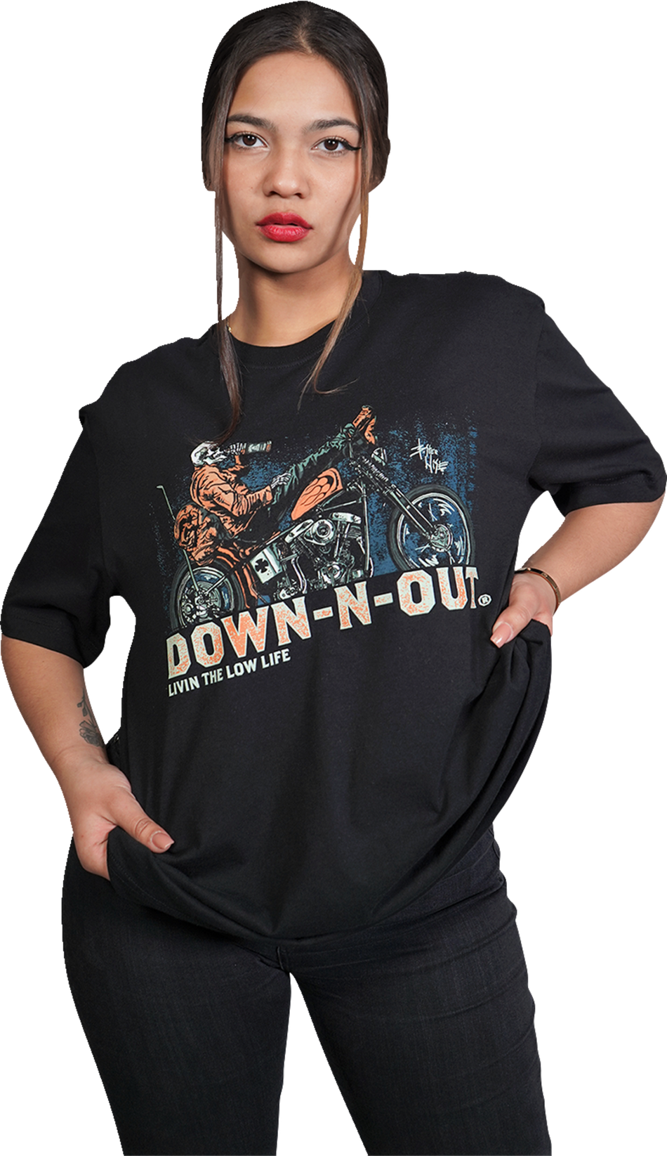 LETHAL THREAT Down-N-Out Party First Safety Second - Black - XL DT10043XL
