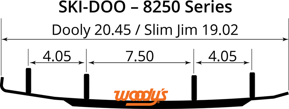 WOODY'S Dooly Runners - 6" - 60 DS6-8250