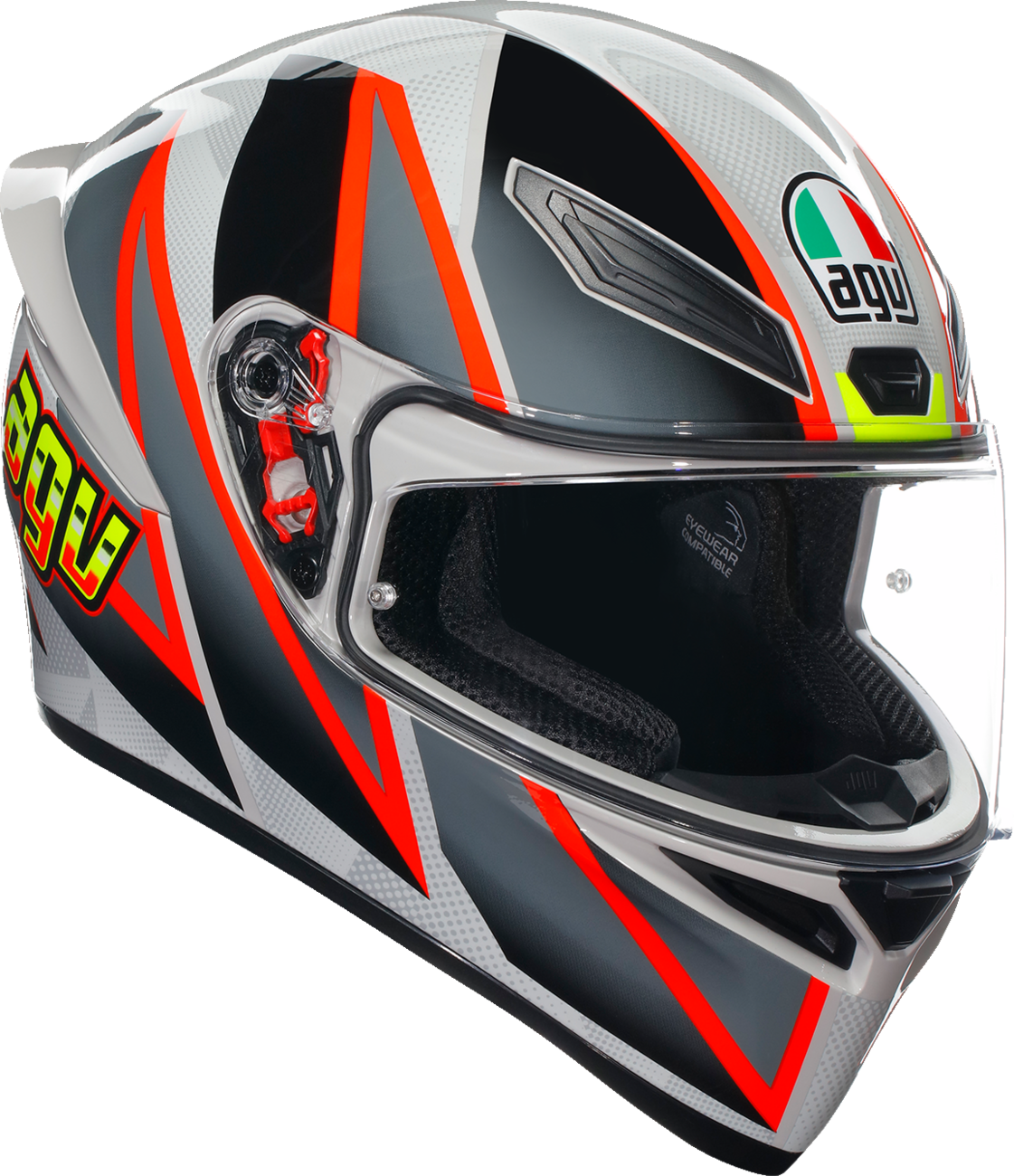 AGV K1 S Helmet - Blipper - Gray/Red - Medium 2118394003030M