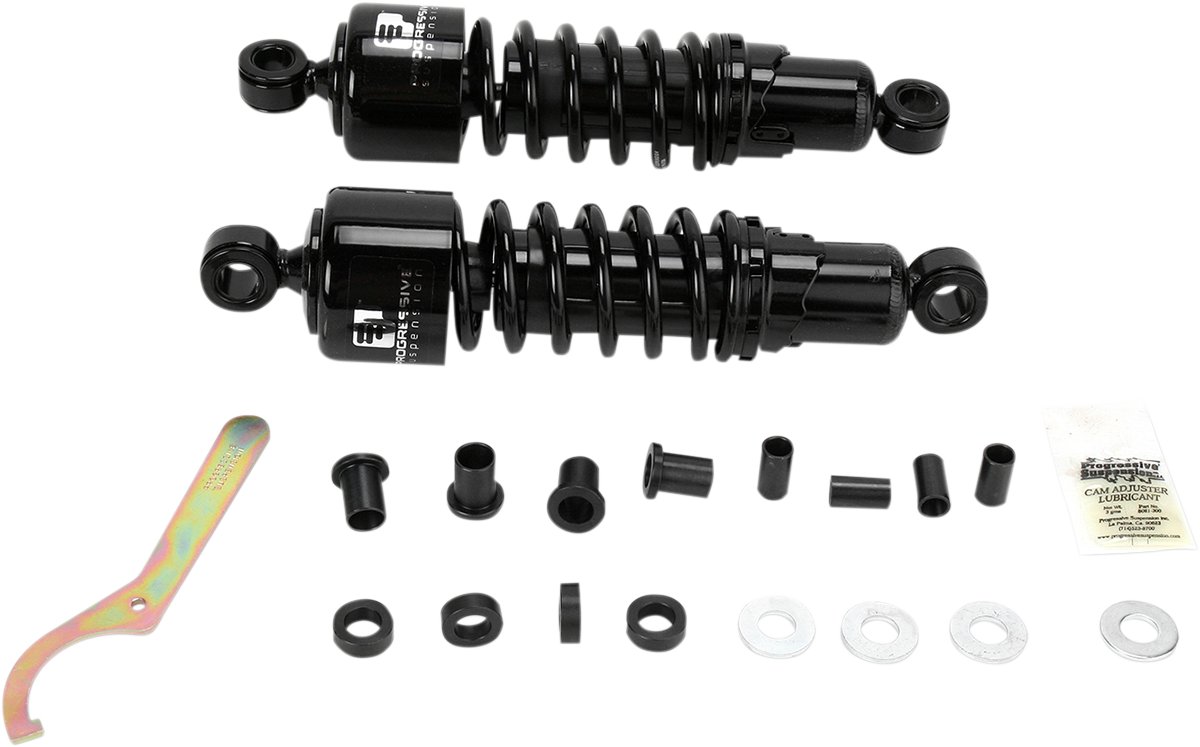 PROGRESSIVE SUSPENSION 412 Series Shock - 11" - Standard - Black - H-D 412-4005B