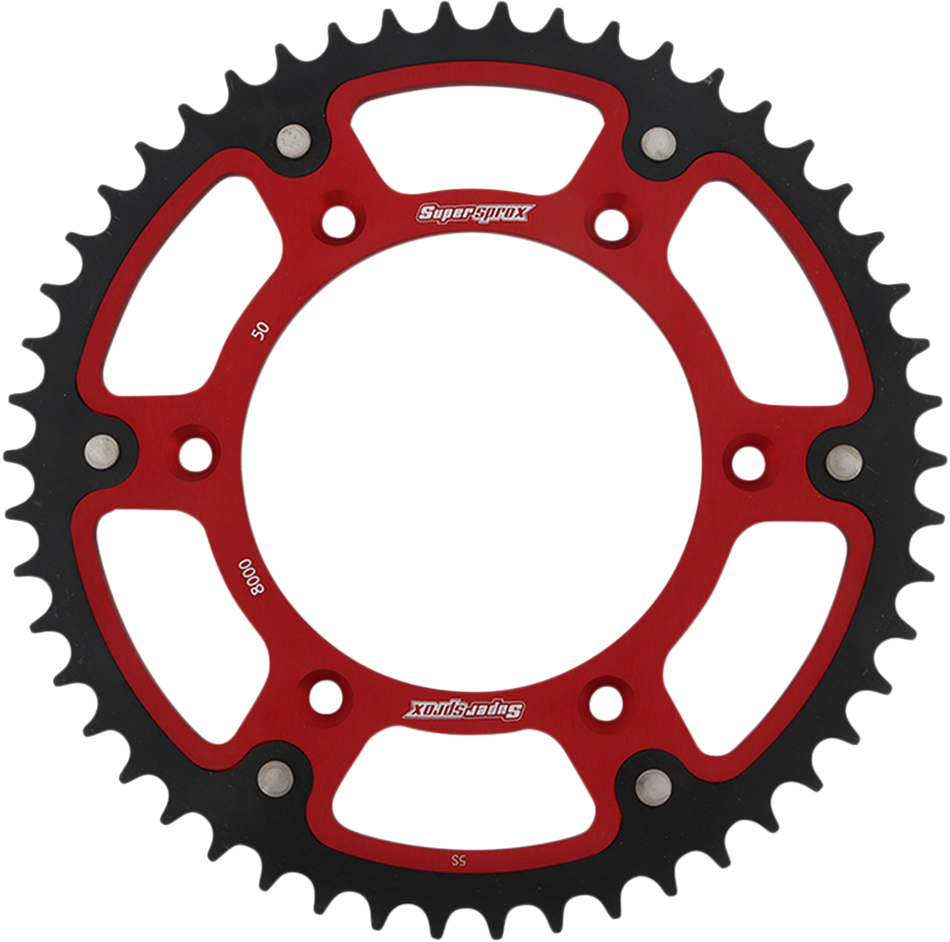 SUPERSPROX Stealth Rear Sprocket - 50 Tooth - Red - Beta RST-8000-50-RED