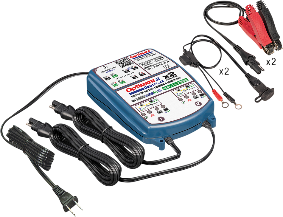 TECMATE Battery Charger/Maintainer - 2-Bank TM-571