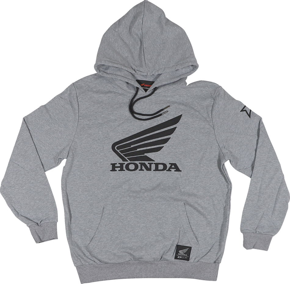 D'COR VISUALS Honda Wing Sweatshirt - Gray - 2XL 85-204-5