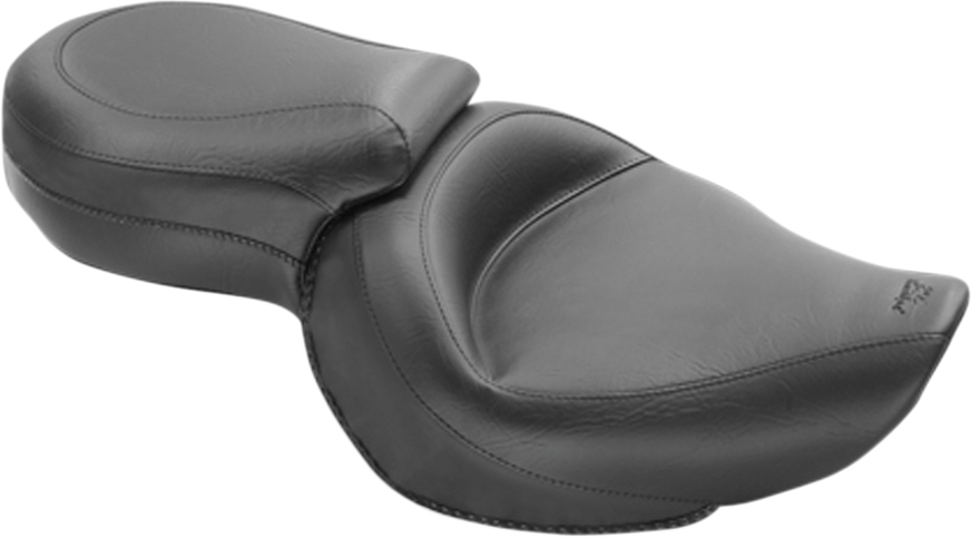 MUSTANG Vintage Style Seat - Wide - Smooth - Black - XLC 76143