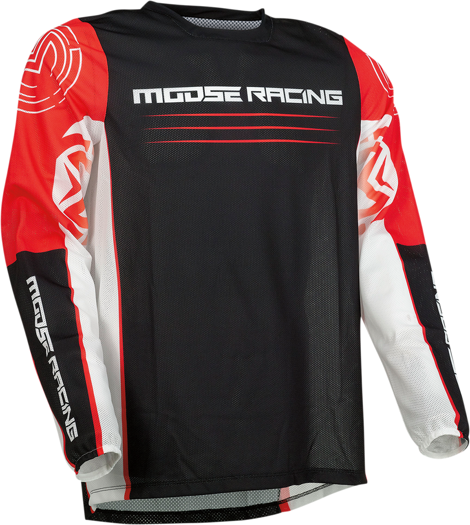 Camiseta MOOSE RACING Sahara - Rojo/Negro - Mediano 2910-6853 