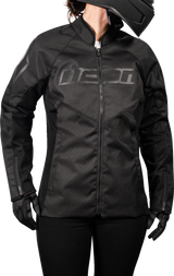 Chaqueta ICON Hooligan CE para mujer - Negro - Pequeña 2822-1477 