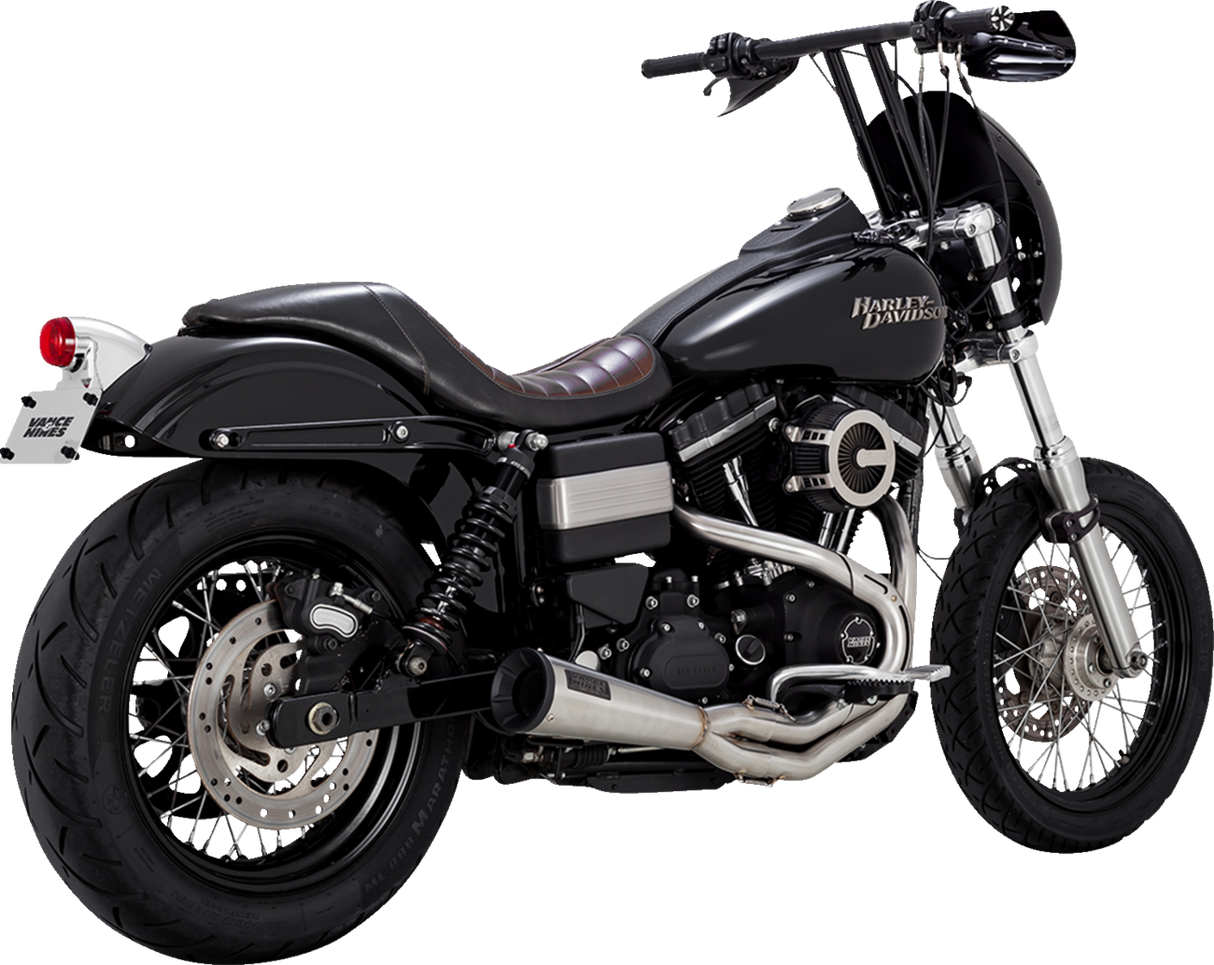 VANCE &amp; HINES 2-in-1 Upsweep-Auspuffanlage - Gebürstet - Edelstahl 27325 