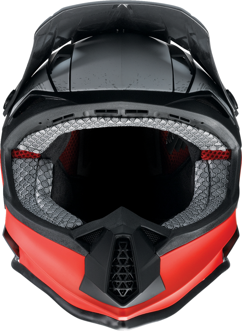 Z1R Youth F.I. Helmet - Fractal - MIPS - Matte Black/Red - Medium 0111-1518