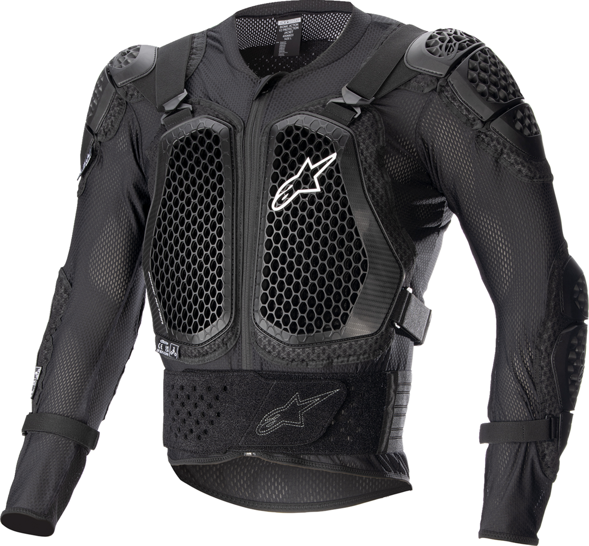 Chaqueta de protección ALPINESTARS Bionic Action V2 - Negra - Pequeña 6506823-10-S 