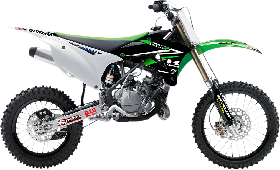 D'COR VISUALS Graphics and Trim Kit - Team Green - Kawasaki 10-20-0524