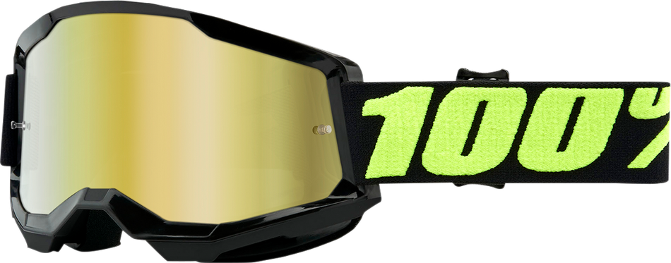 100% Strata 2 Goggles - Upsol - Gold Mirror 50028-00012