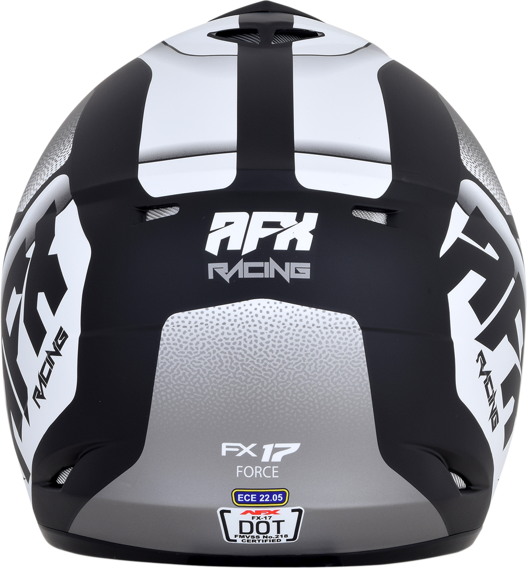 AFX FX-17 Helmet - Force - Matte Black/White - 2XL 0110-5201