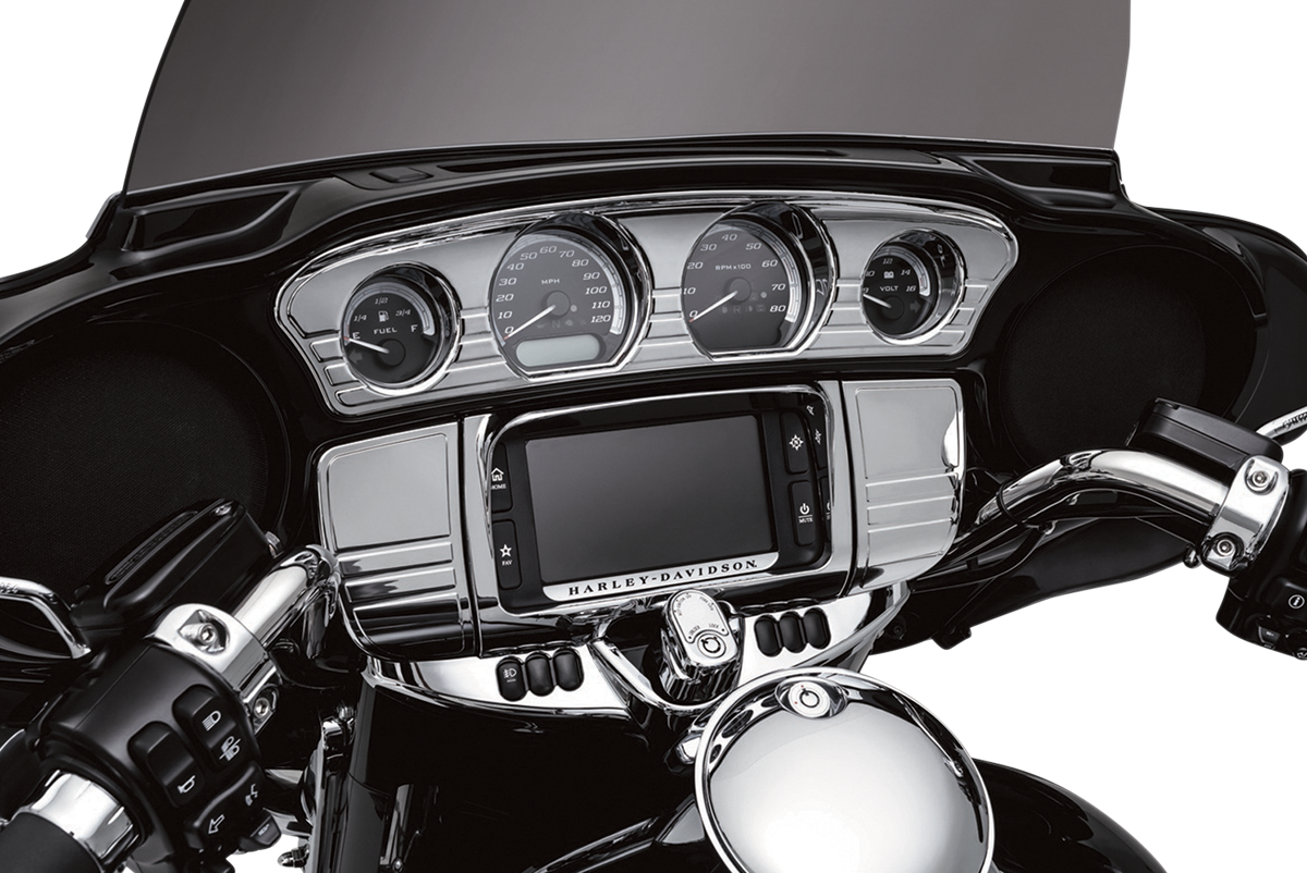 KURYAKYN Tri-Line Stereo Trim - Deluxe Kit - Chrome 7240