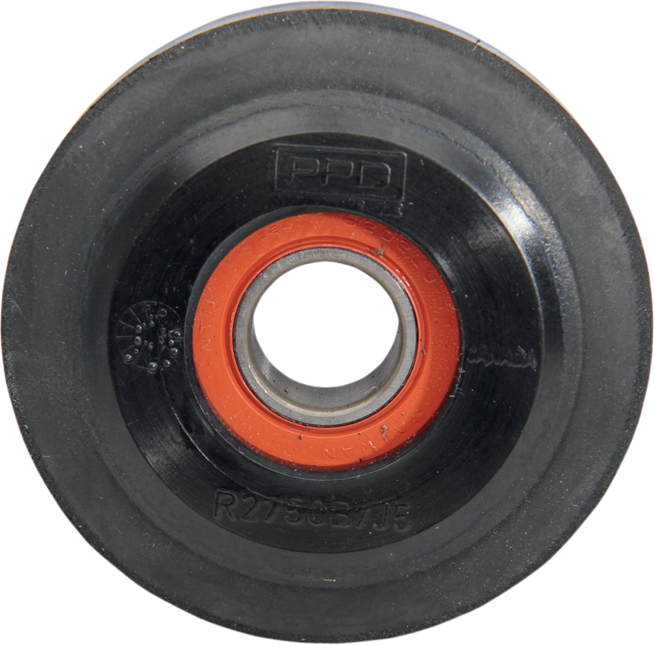 Parts Unlimited Idler Wheel With 6202-2rs Bearing - Black - 2.75" Od X 0.625" Id R2750b-2 001b