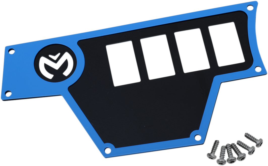 MOOSE UTILITY Dash Plate - Large - Left - Blue - 100-4362-PU