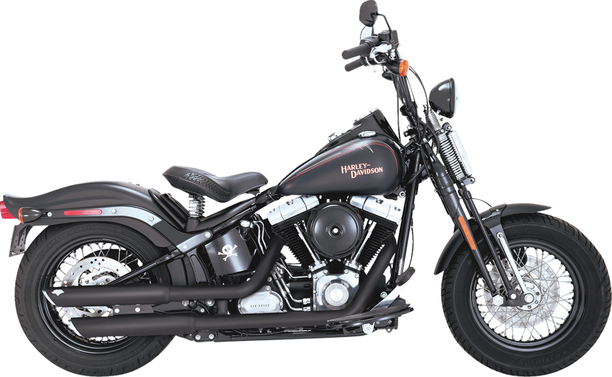 VANCE & HINES 3" Twin Slash Slip-On Mufflers - Black 46341