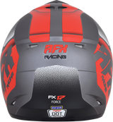 AFX FX-17 Helmet - Force - Frost Gray/Red - Medium 0110-5204